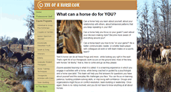 Desktop Screenshot of eyeofahorse.com