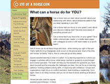 Tablet Screenshot of eyeofahorse.com